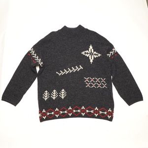 United Colors of Benetton Shetland Wool Sweater Made in Italy Size M-L